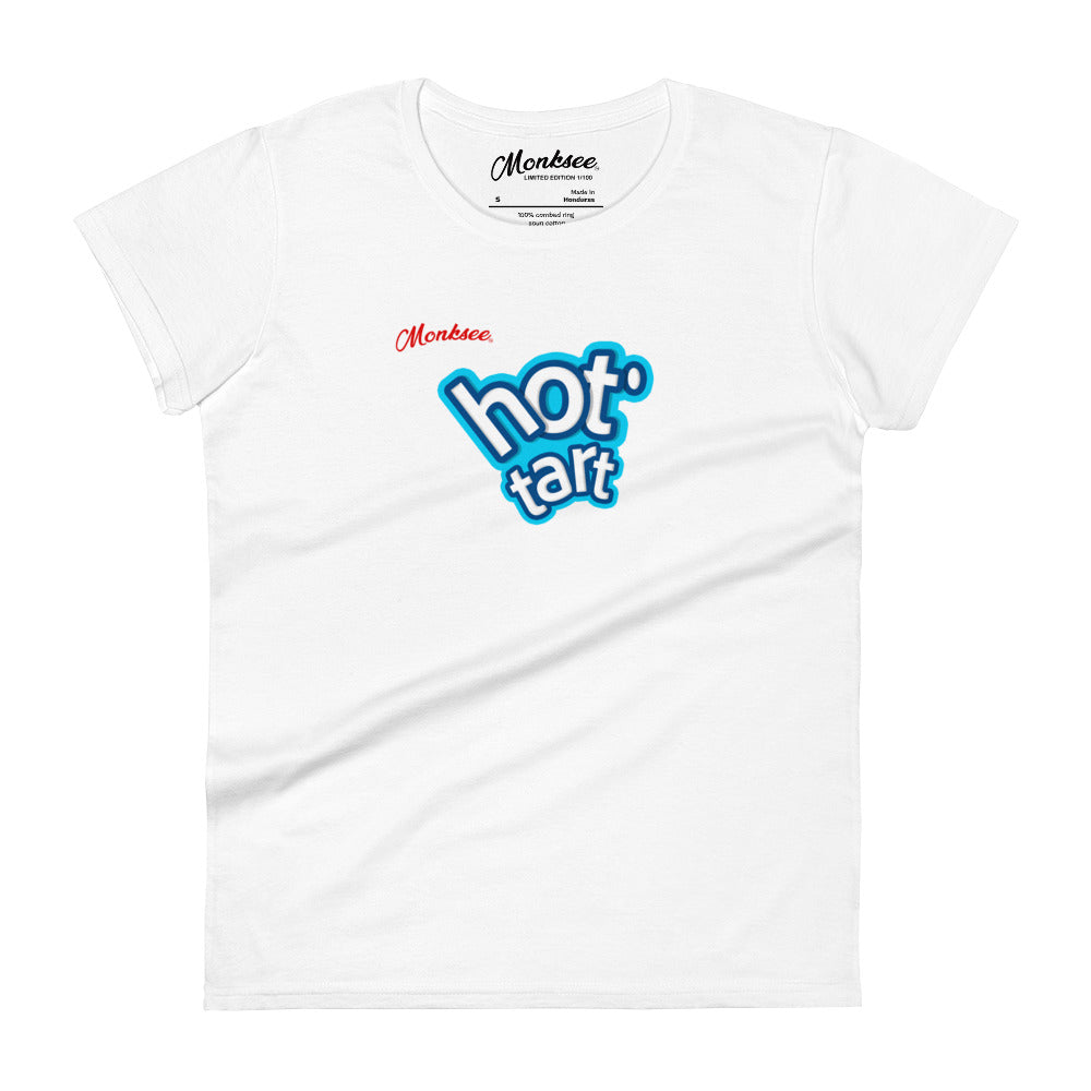 monksee hot tart design women's cotton tshirt