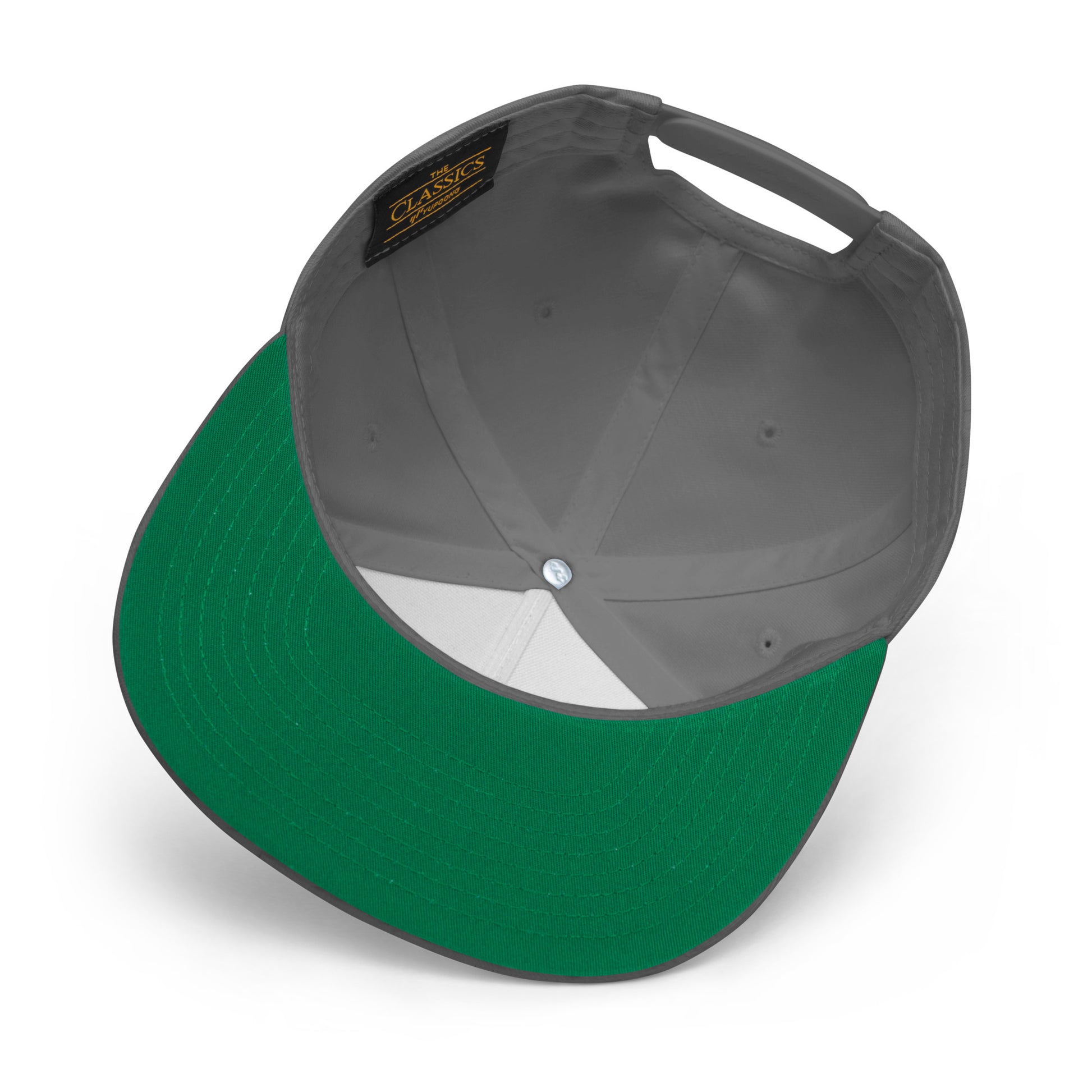 Black on Gray - Monksee Flat Bill Cap.