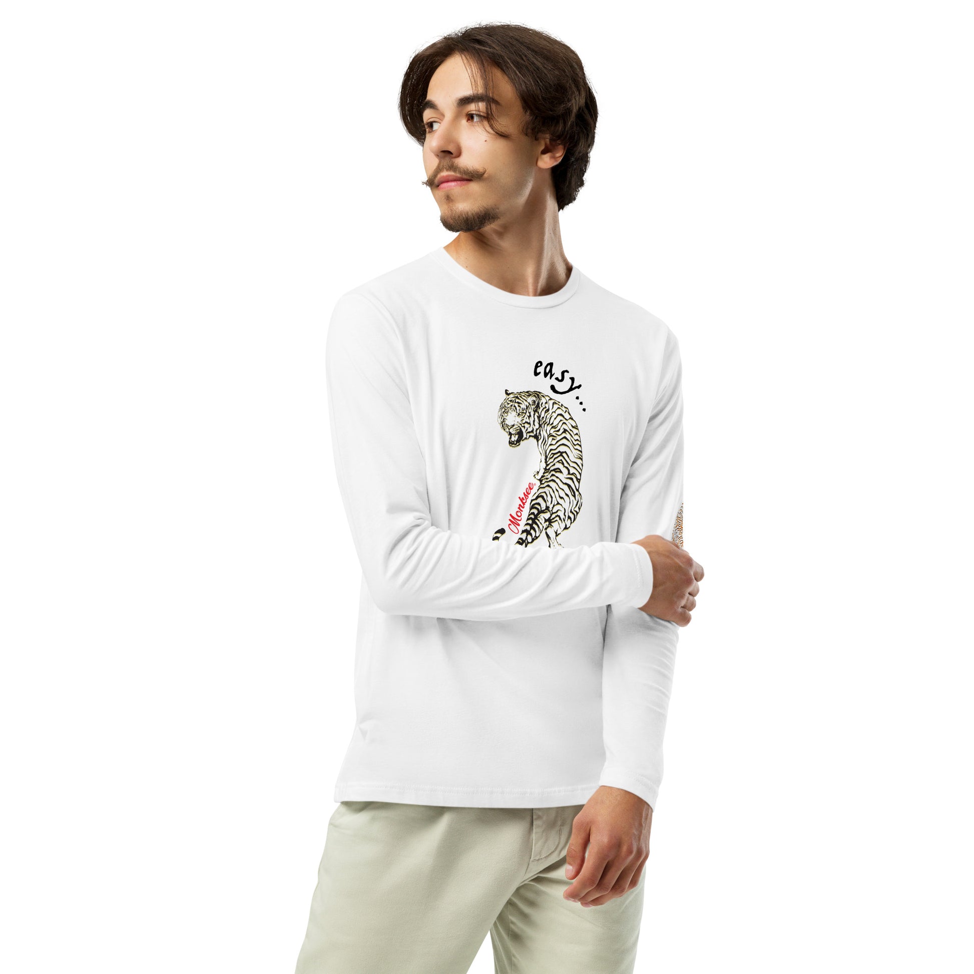Easy Tiger Long Sleeve Fitted Crew.