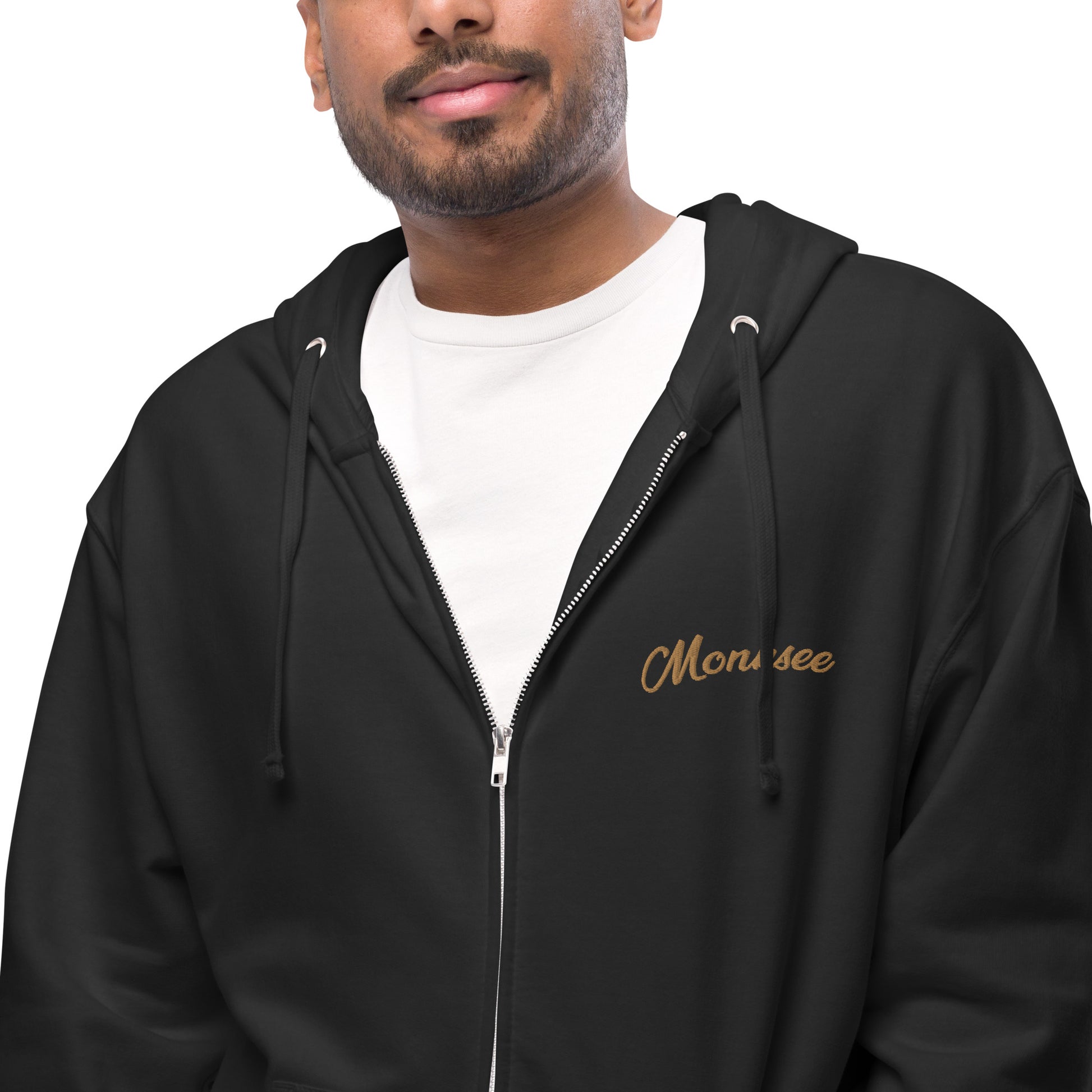 Gold Digger fleece zip up hoodie.