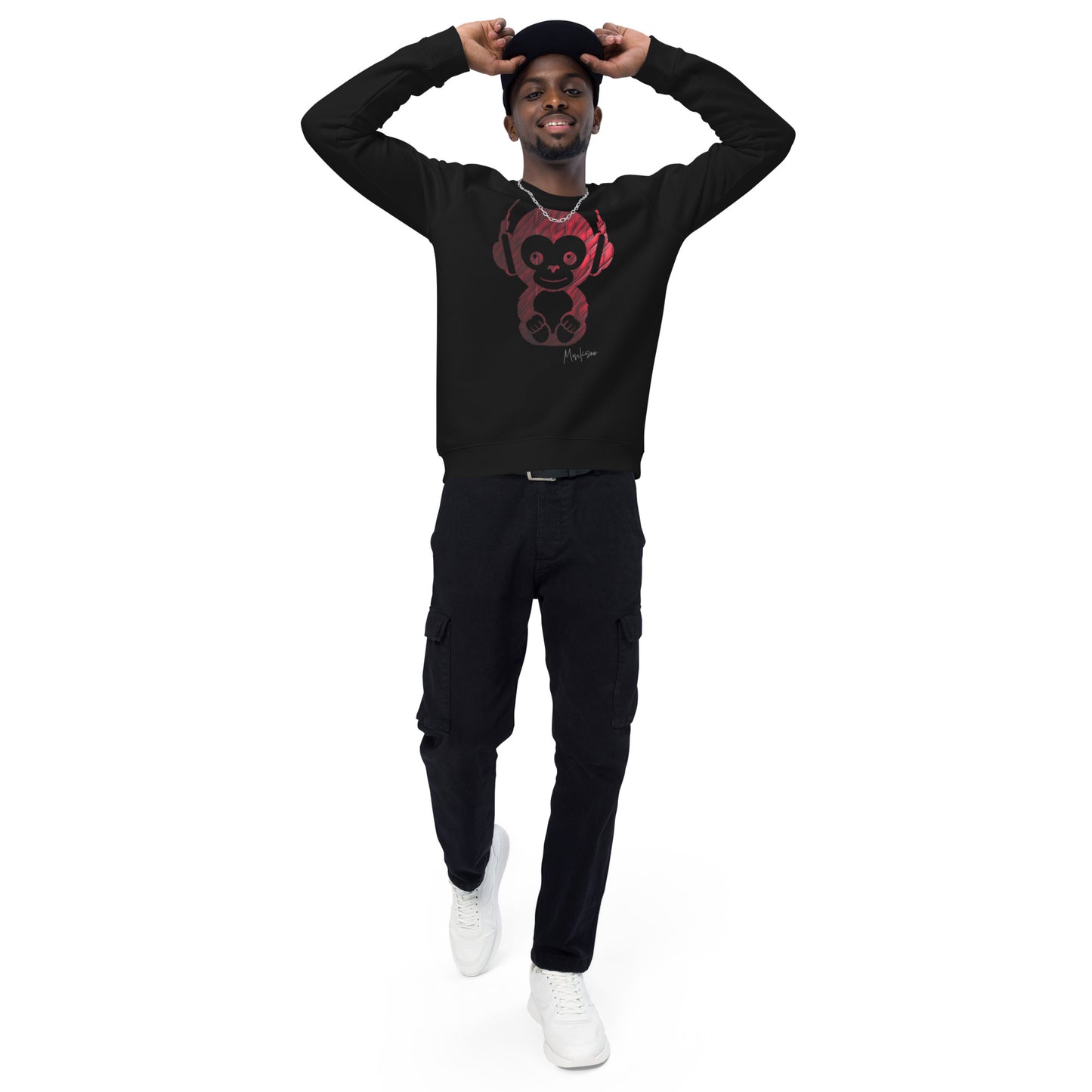 Baby Monksee organic raglan sweatshirt