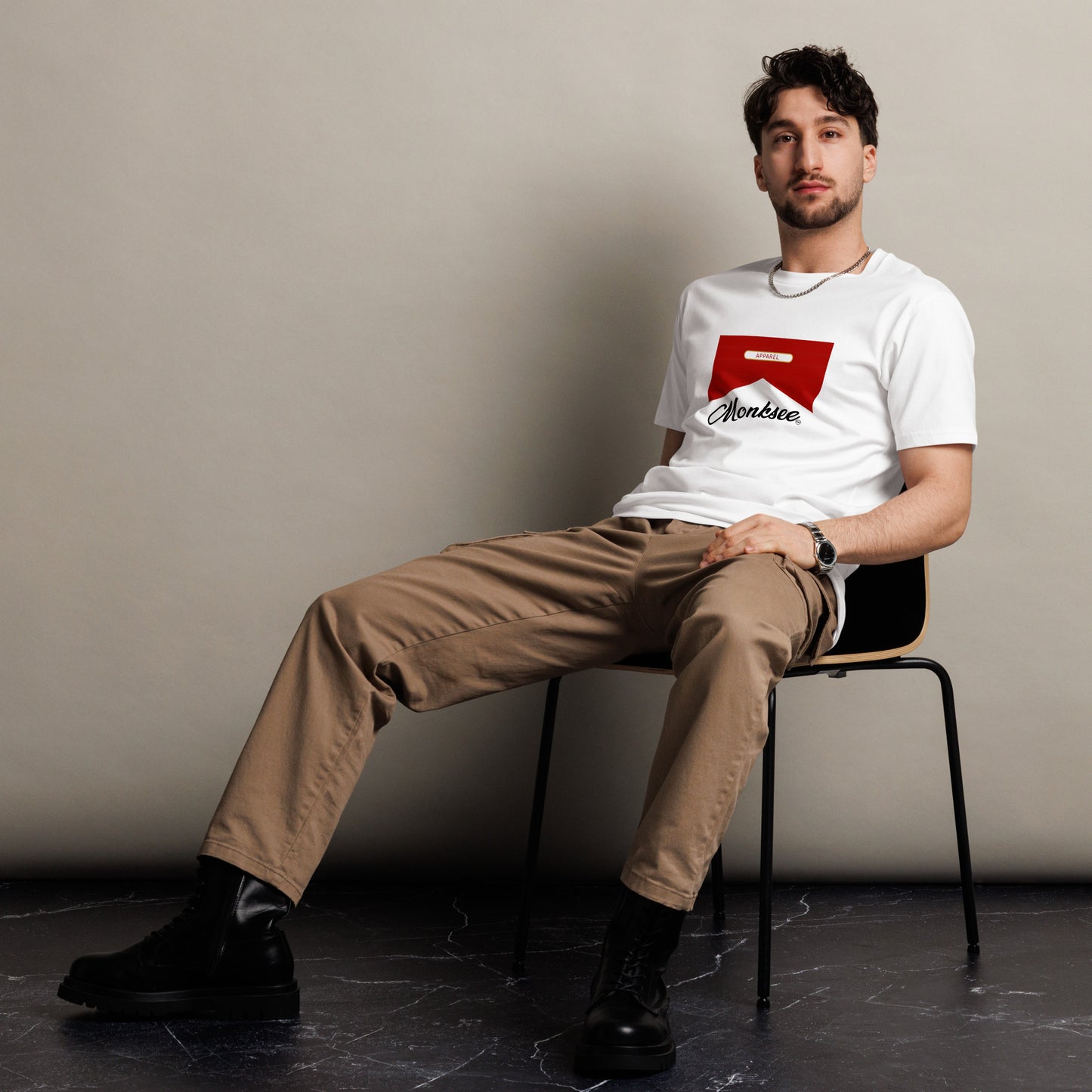Monksee Man premium t-shirt.