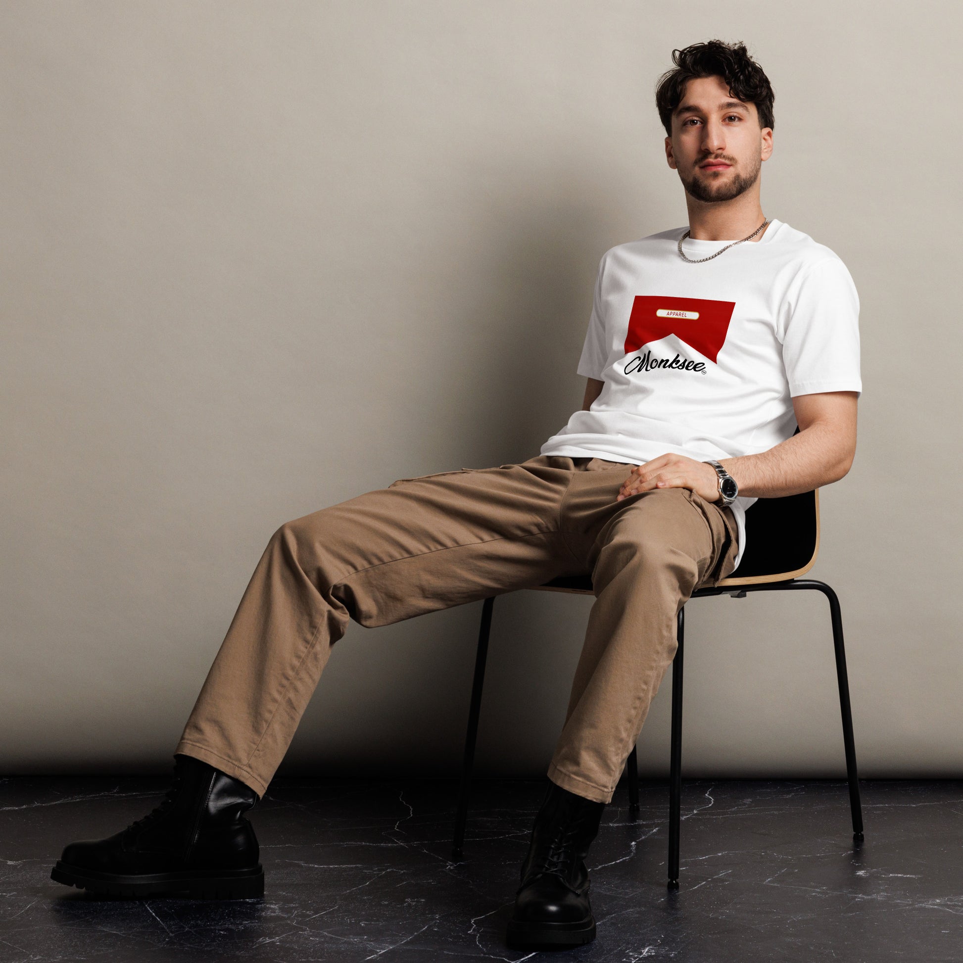 Monksee Man premium t-shirt.