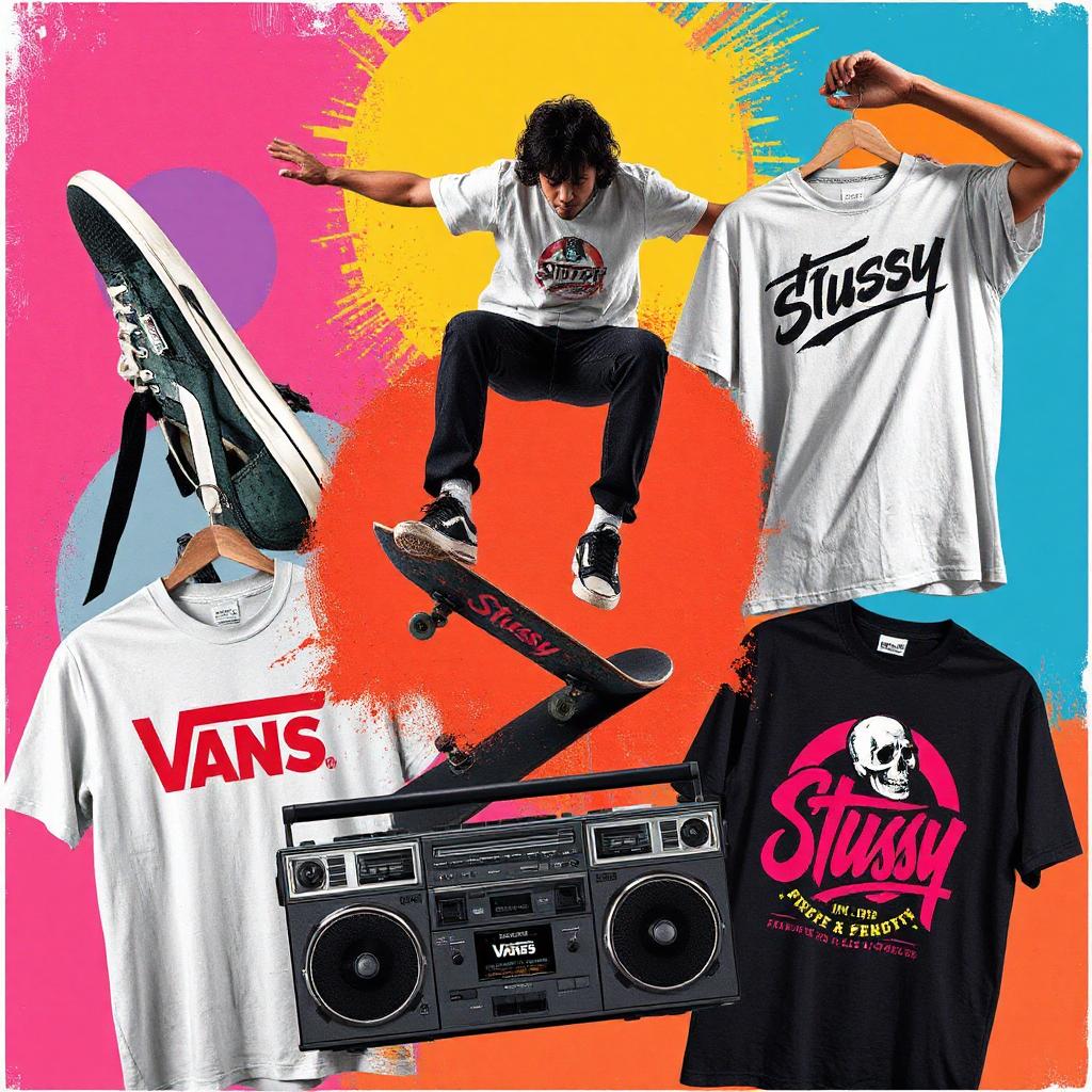 Skater in Monksee gear showcasing streetwear origins