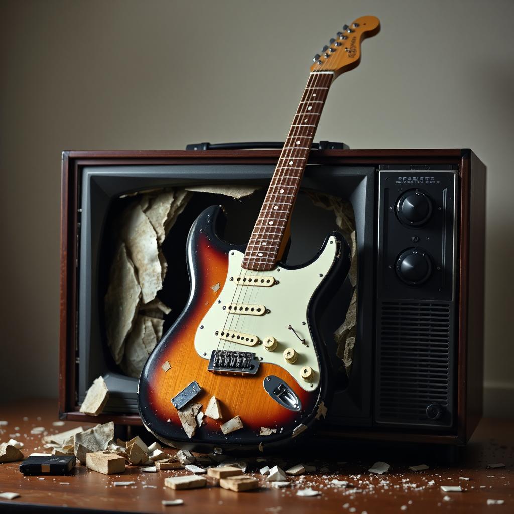 Rock star trashed hotel room