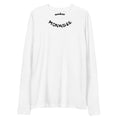 Be Limited Edition white cotton long sleeve tshirt with monksee around neck