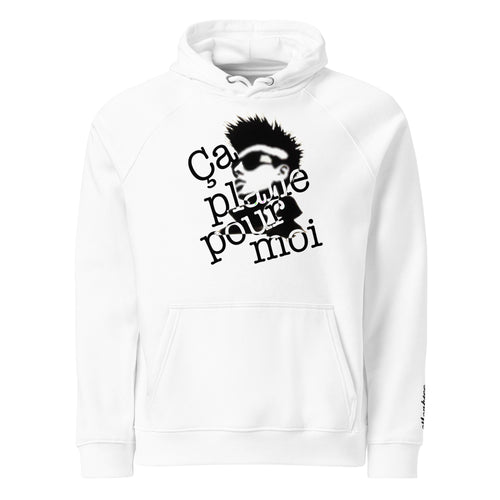ca plane pour moi limited edition design white organic hoodie
