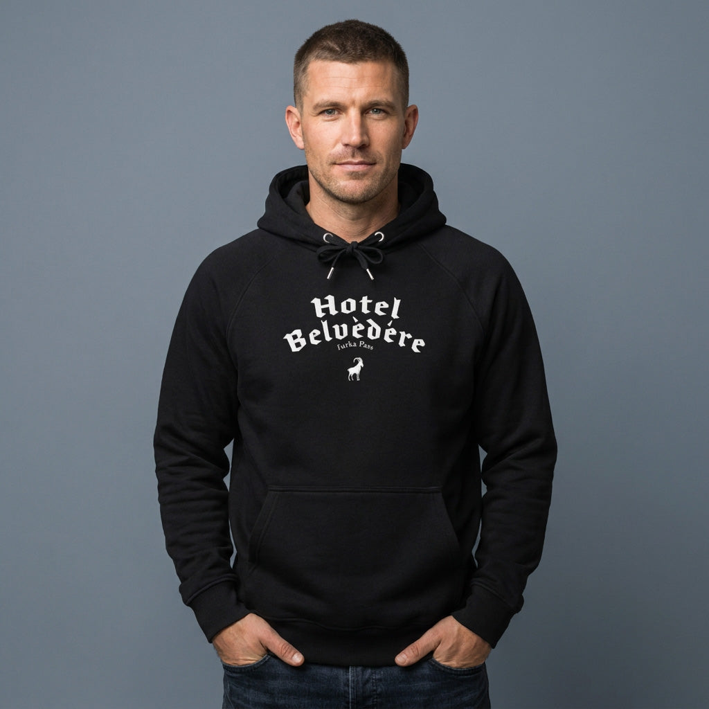 Hotel Belvedere eco raglan hoodie