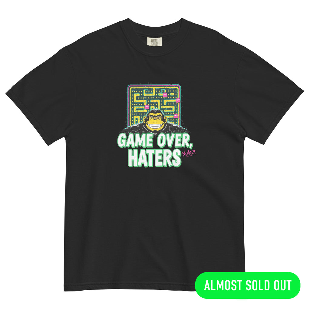 Game Over Retro Monksee garment-dyed heavyweight t-shirt
