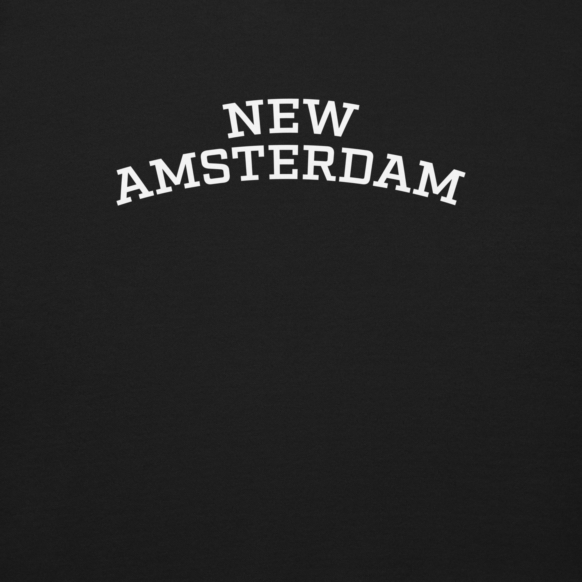 monksee new Amsterdam sweatshirt design in white printing