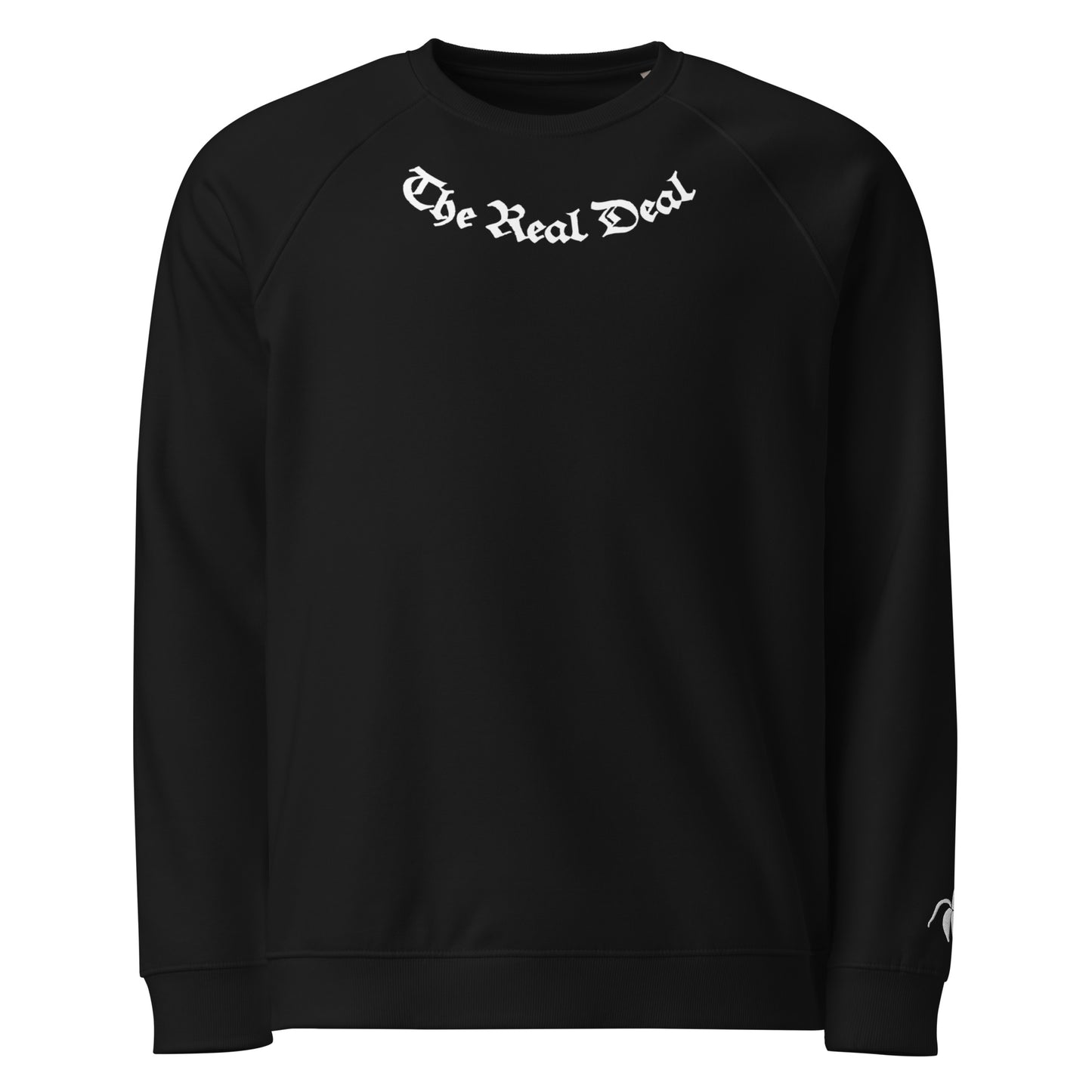 Monksee Real Deal black organic sweatshirt 