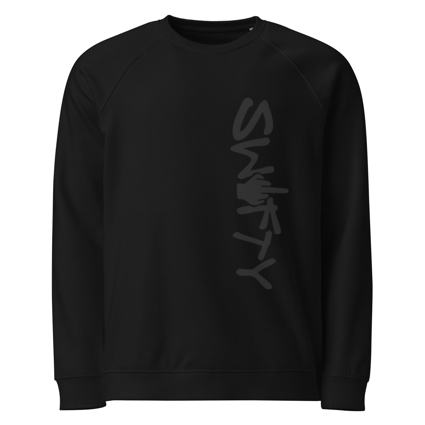 Monksee black out swifty organic black sweatshirt