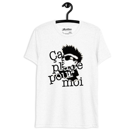 Monksee Ca plane pour moi white tshirt front