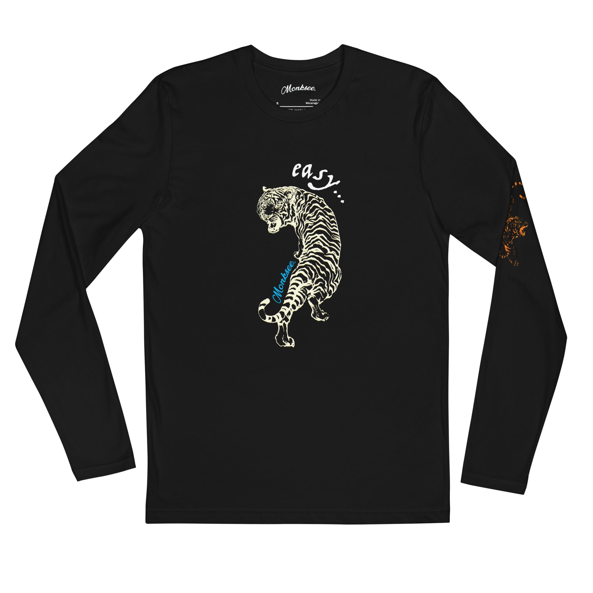 Easy Tiger Long Sleeve tee (black).