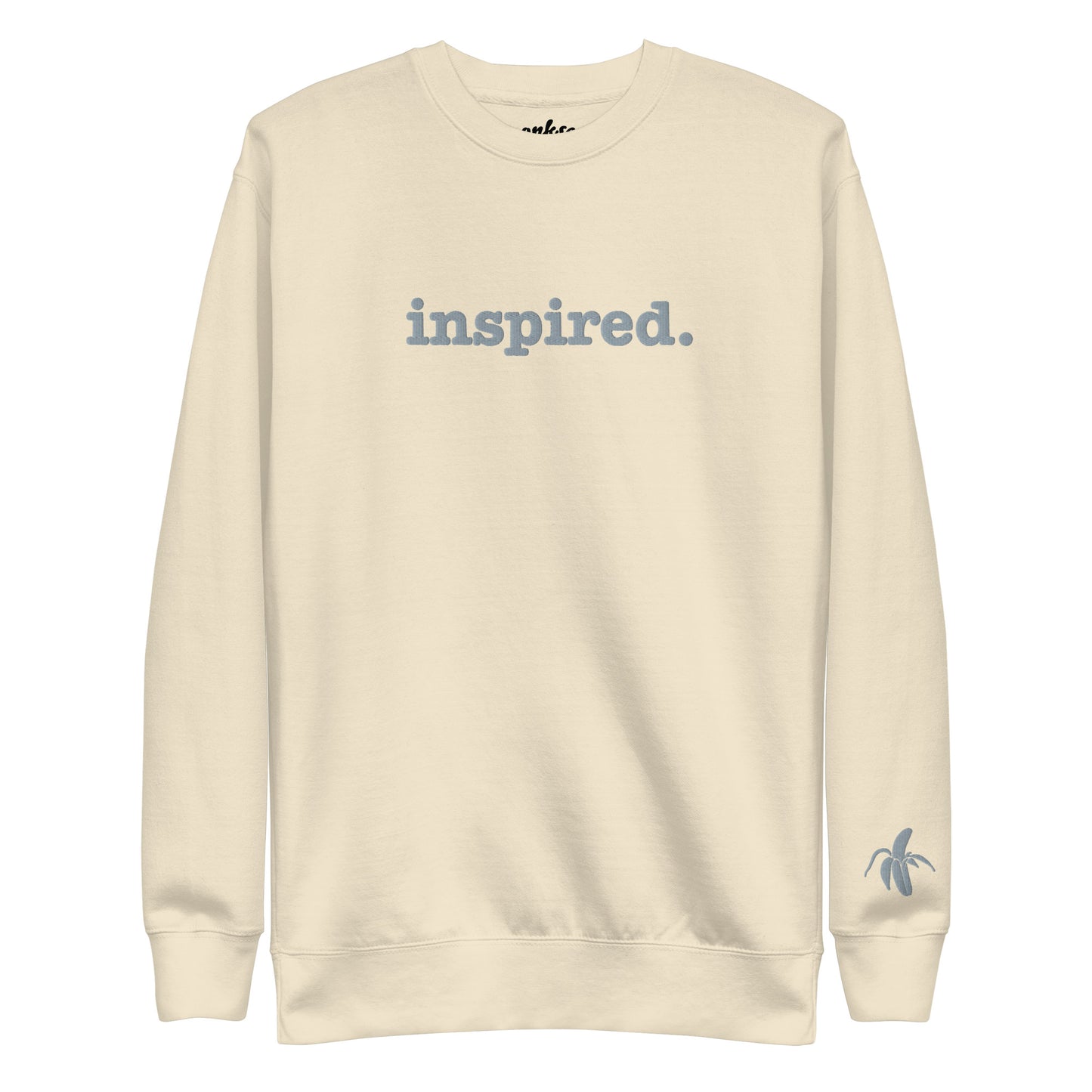 Inspired bone embroidered sweatshirt front