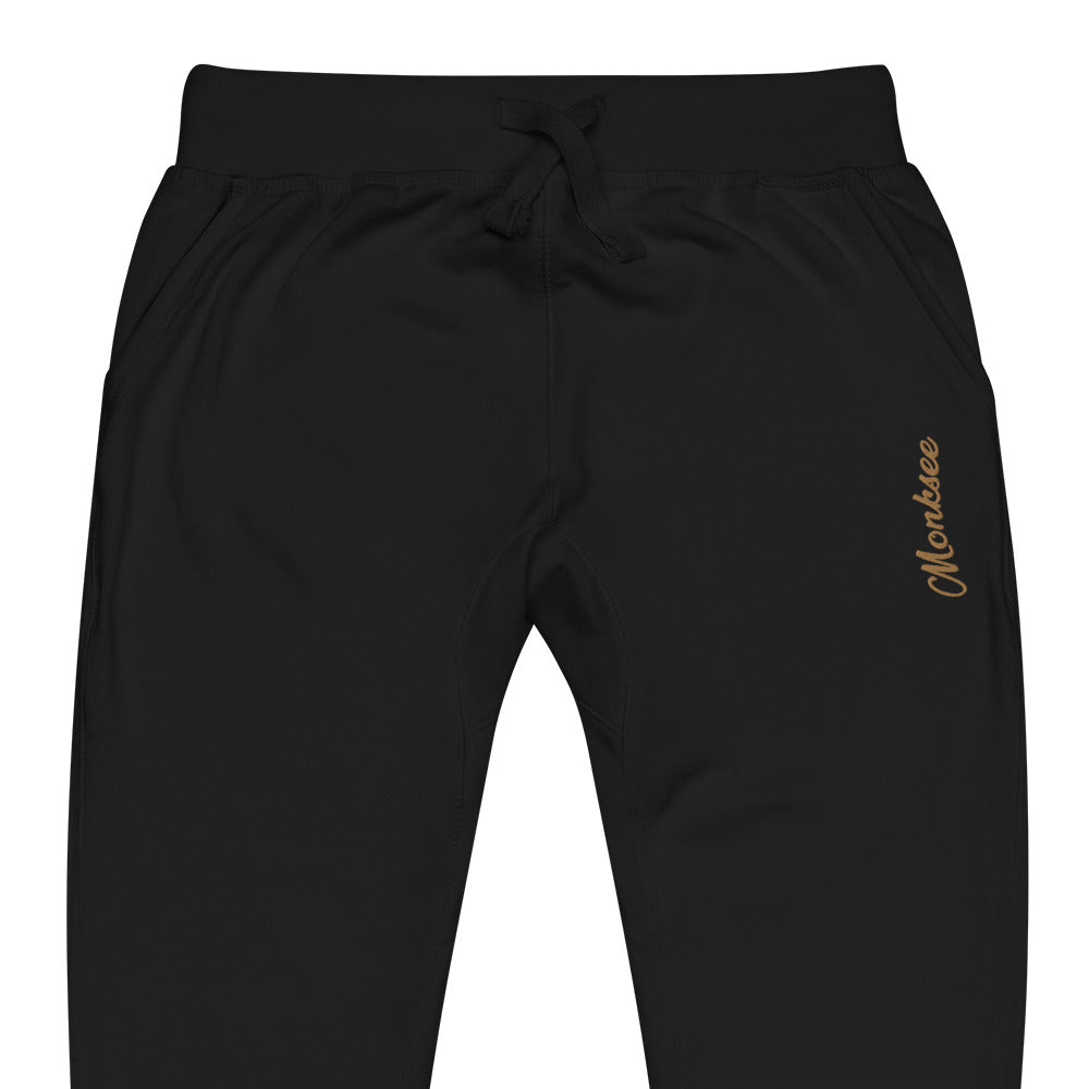 Monksee Gold Digger  black sweatpants