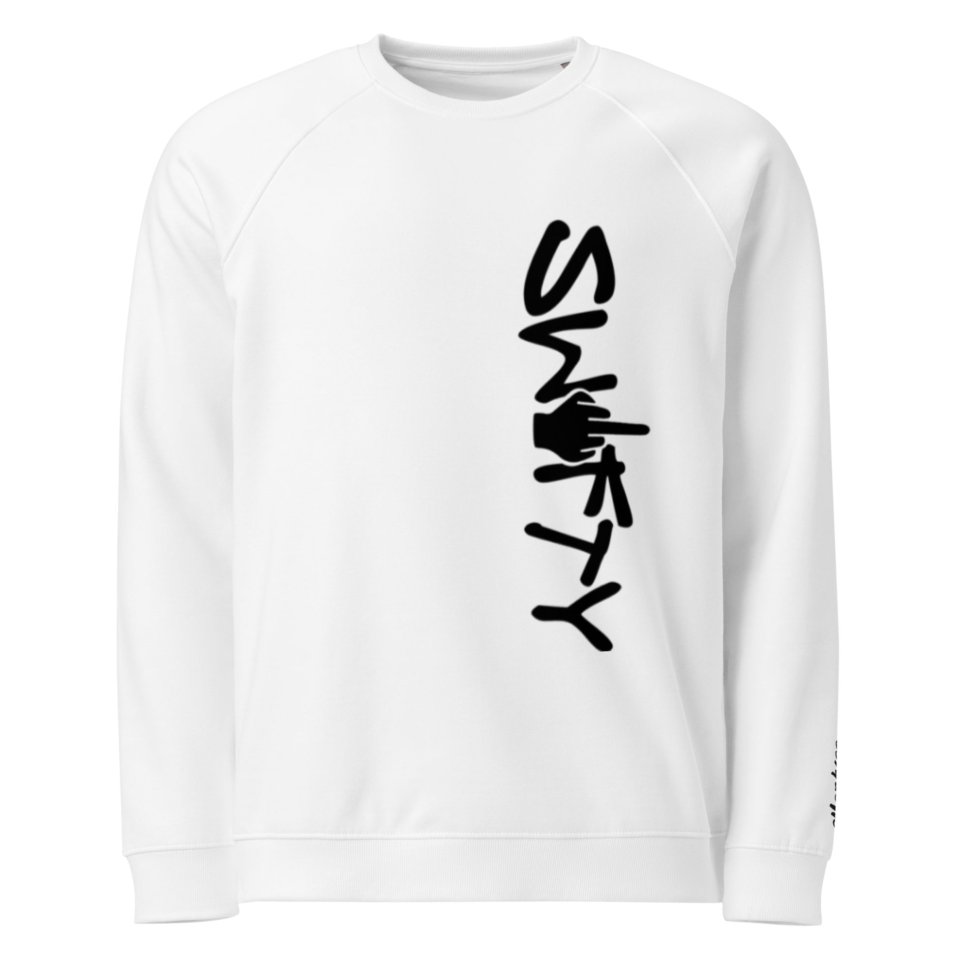 Monksee white swifty organic sweatshirt