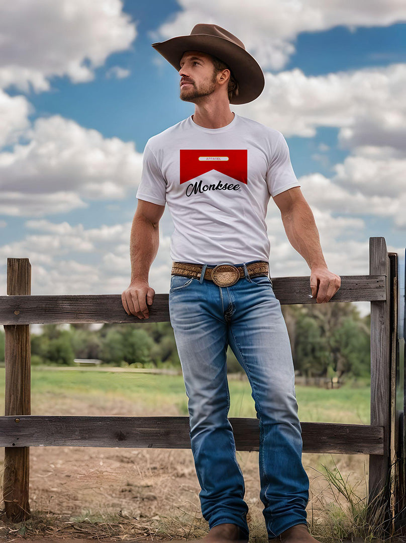 Monksee Man premium t-shirt.