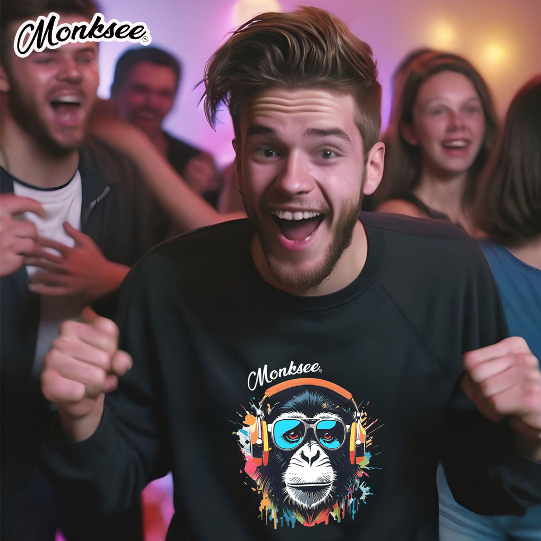 Monksee Music Organic sweatshirts.
