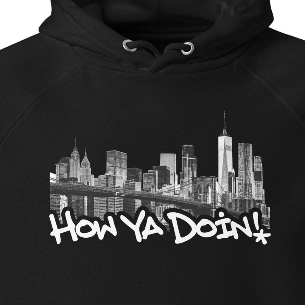 New York New York eco raglan hoodie