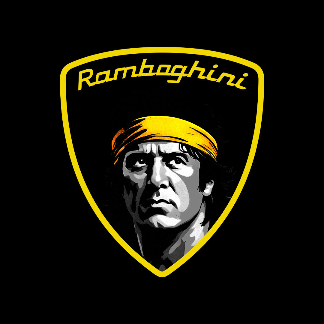 Ramboghini black premium heavyweight tee