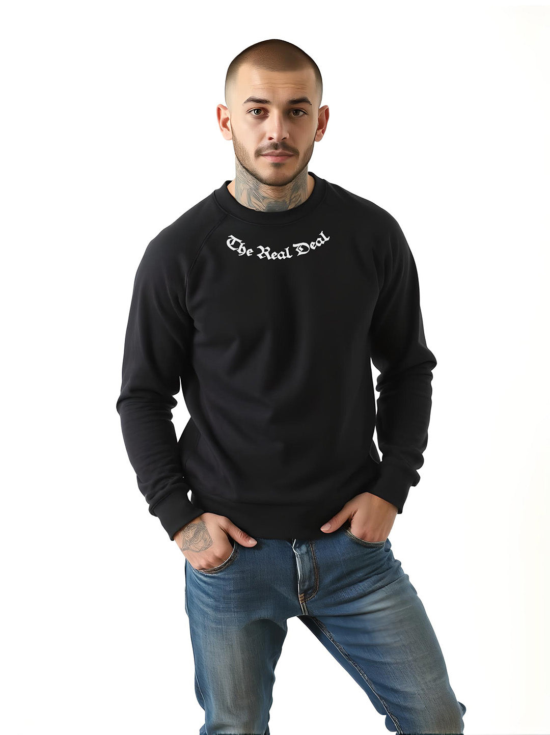 The Real Deal organic raglan sweatshirt