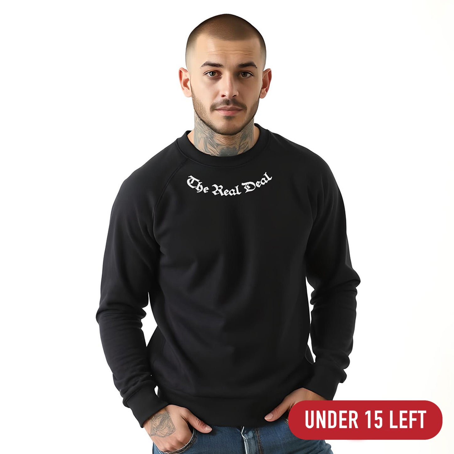 The Real Deal organic raglan sweatshirt