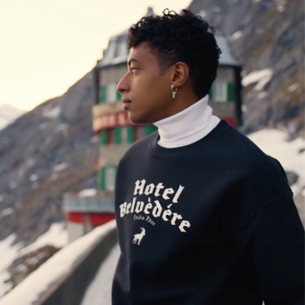 Hotel Belvedere, Furka Pass Premium Sweatshirt
