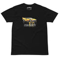 front of lamborghini countach premium black tshirt