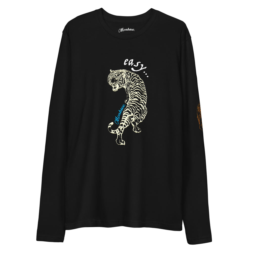 Easy Tiger Long Sleeve tee (black).