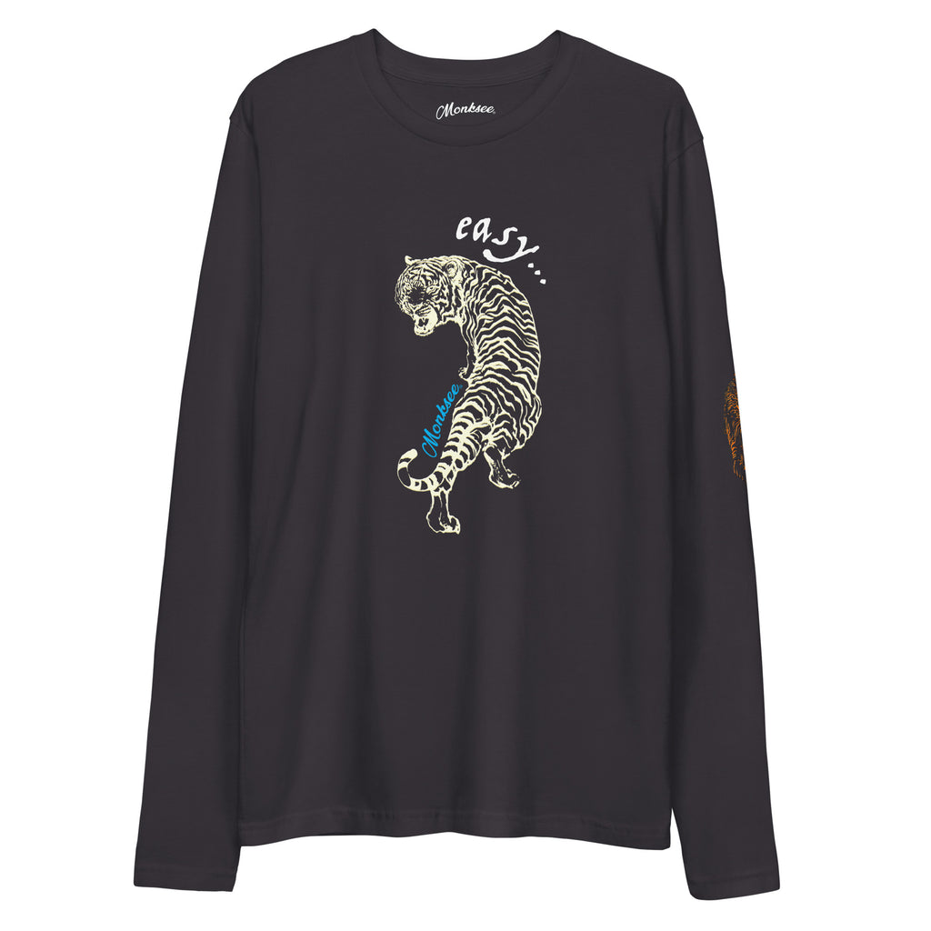 Easy Tiger Long Sleeve tee (black).