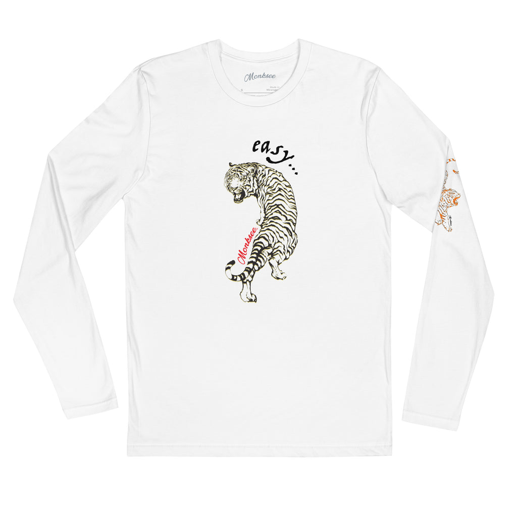 Easy Tiger Long Sleeve Fitted Crew.