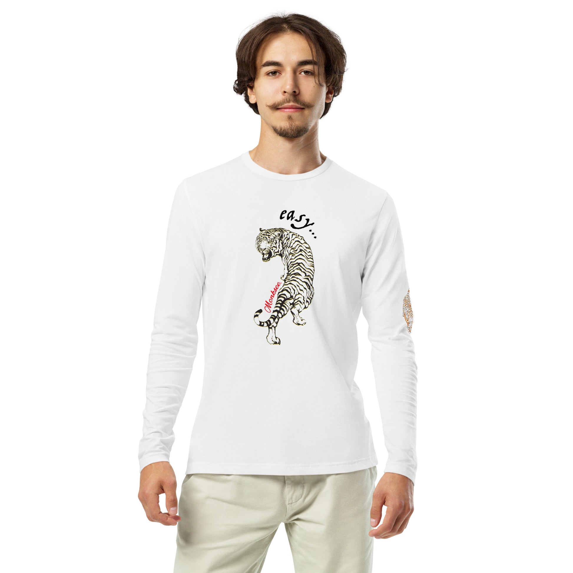 Easy Tiger Long Sleeve Fitted Crew.