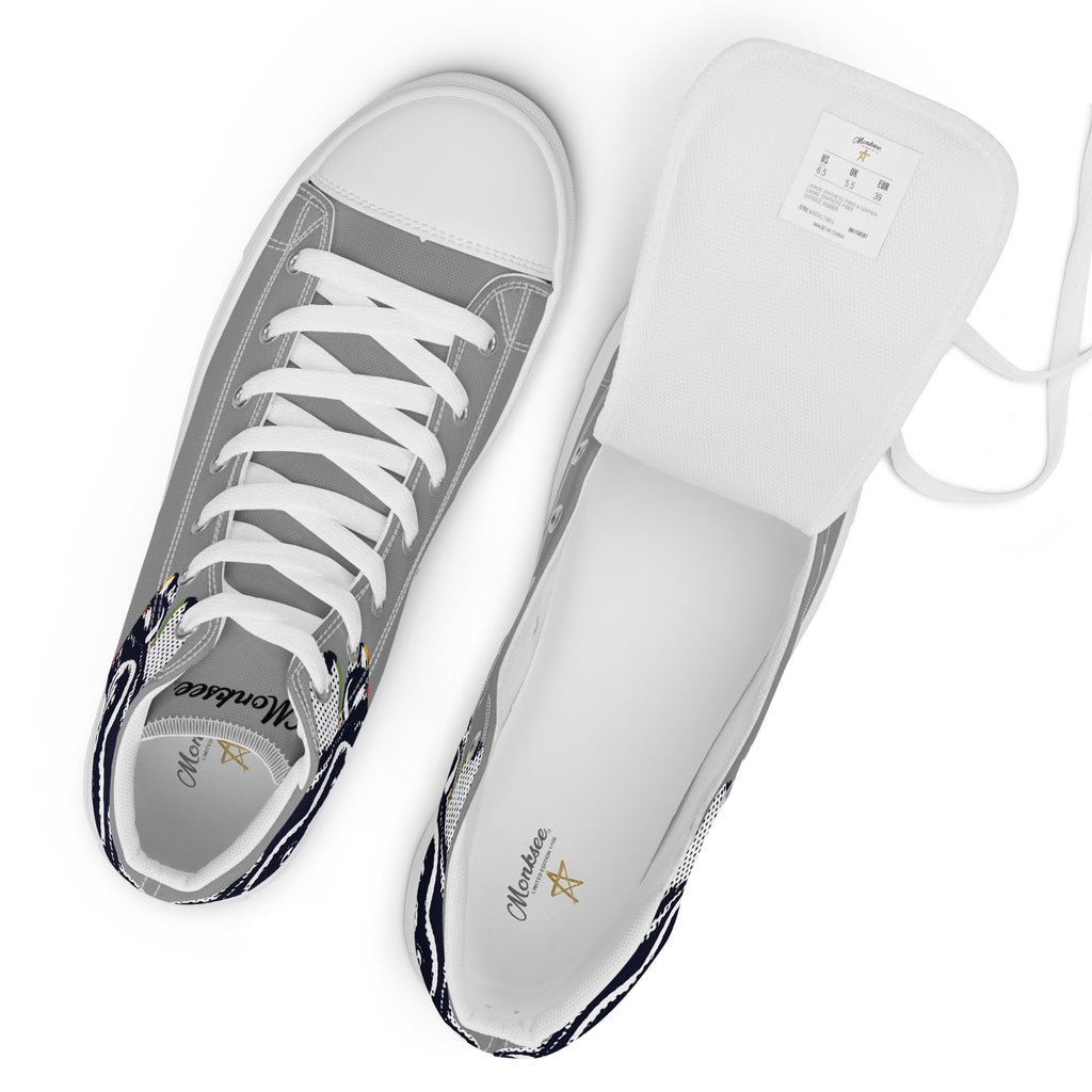 Monksee All-Stars Men’s high top canvas shoes