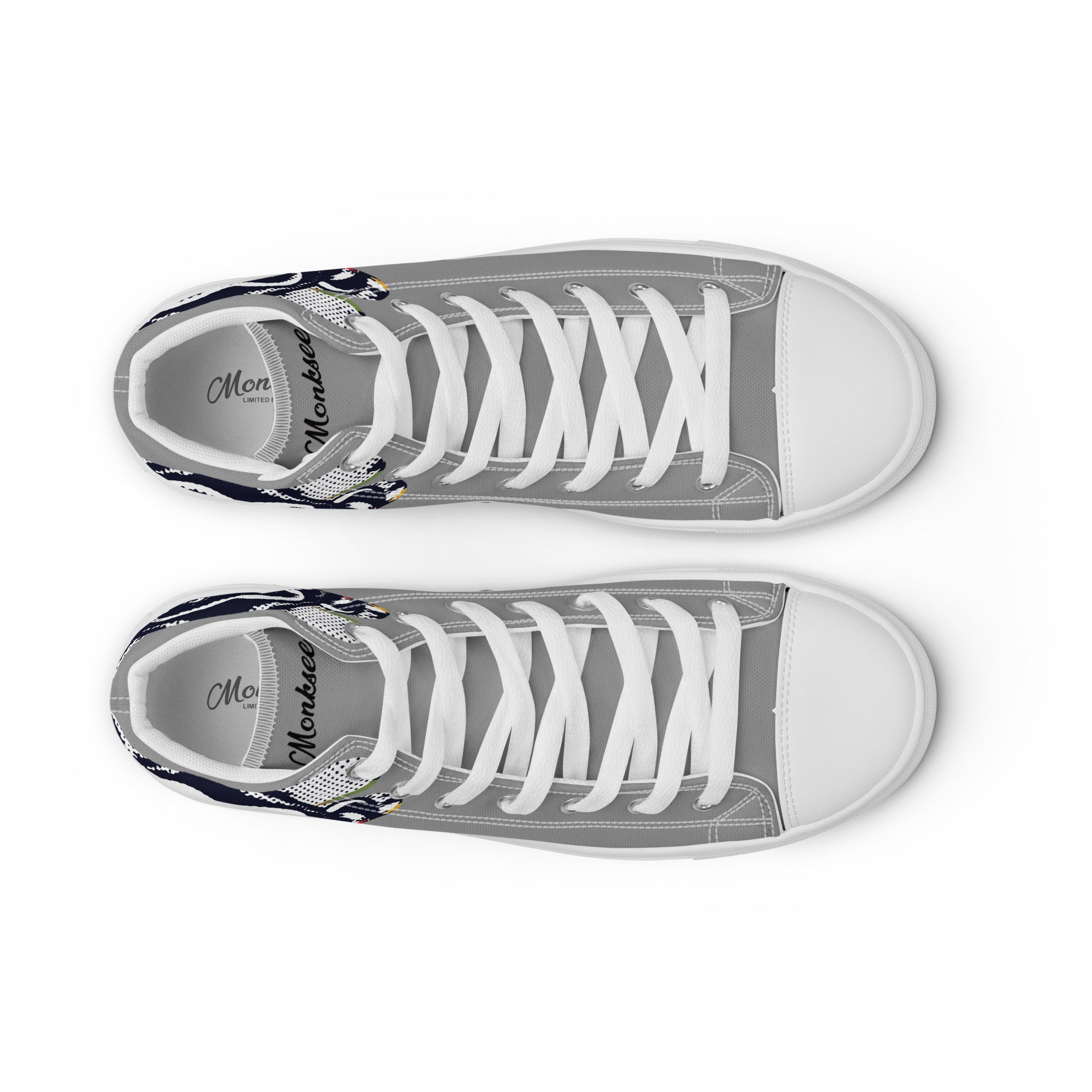 Monksee All-Stars Men’s high top canvas shoes