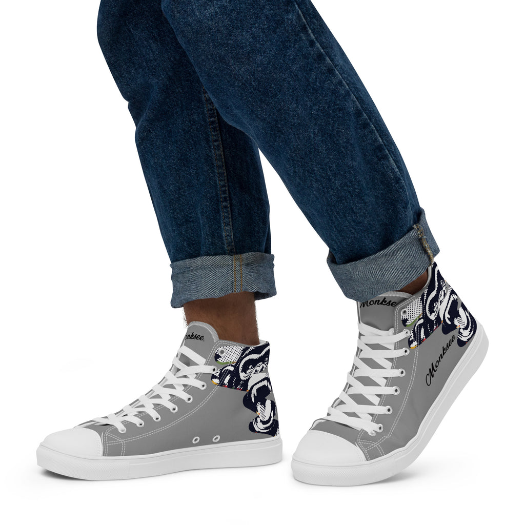 Monksee All-Stars Men’s high top canvas shoes