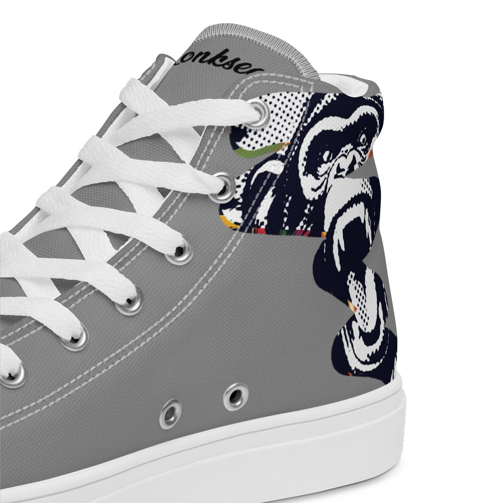 Monksee All-Stars Men’s high top canvas shoes