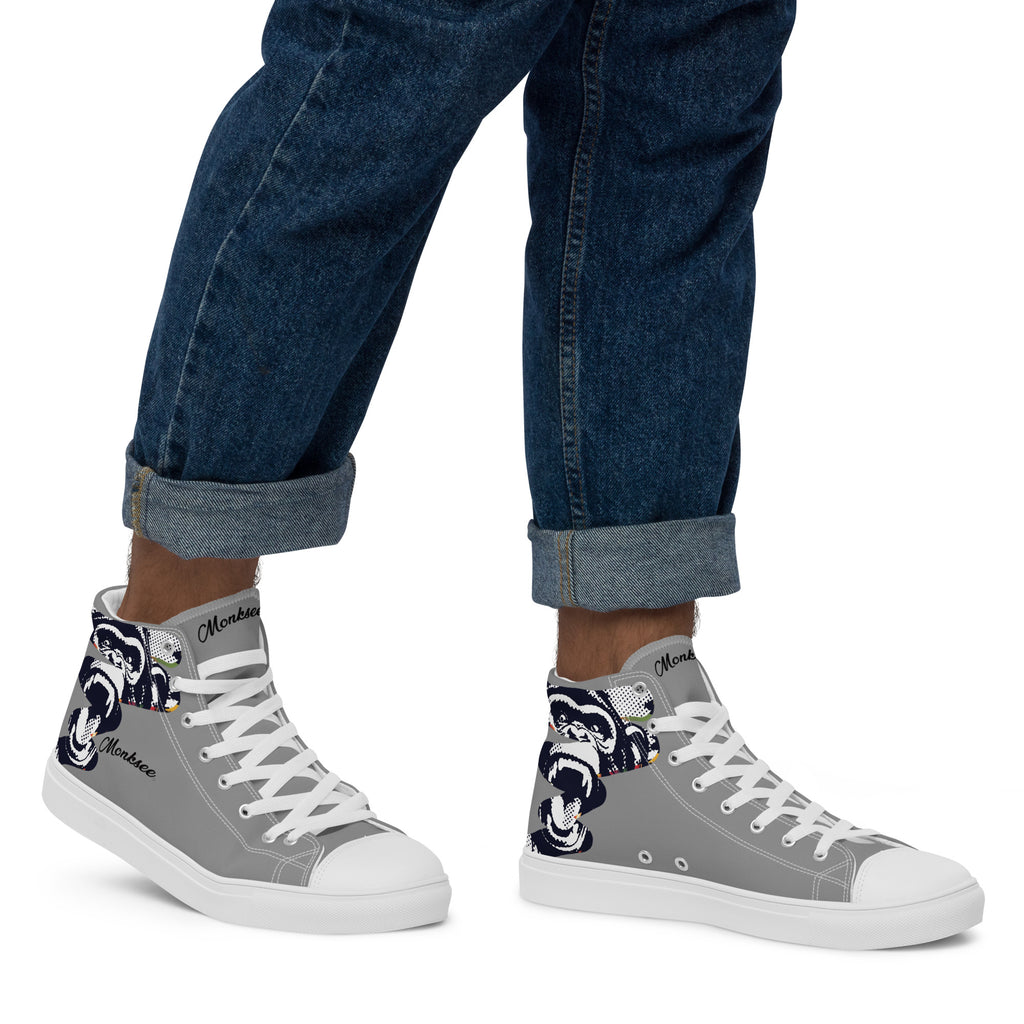 Monksee All-Stars Men’s high top canvas shoes