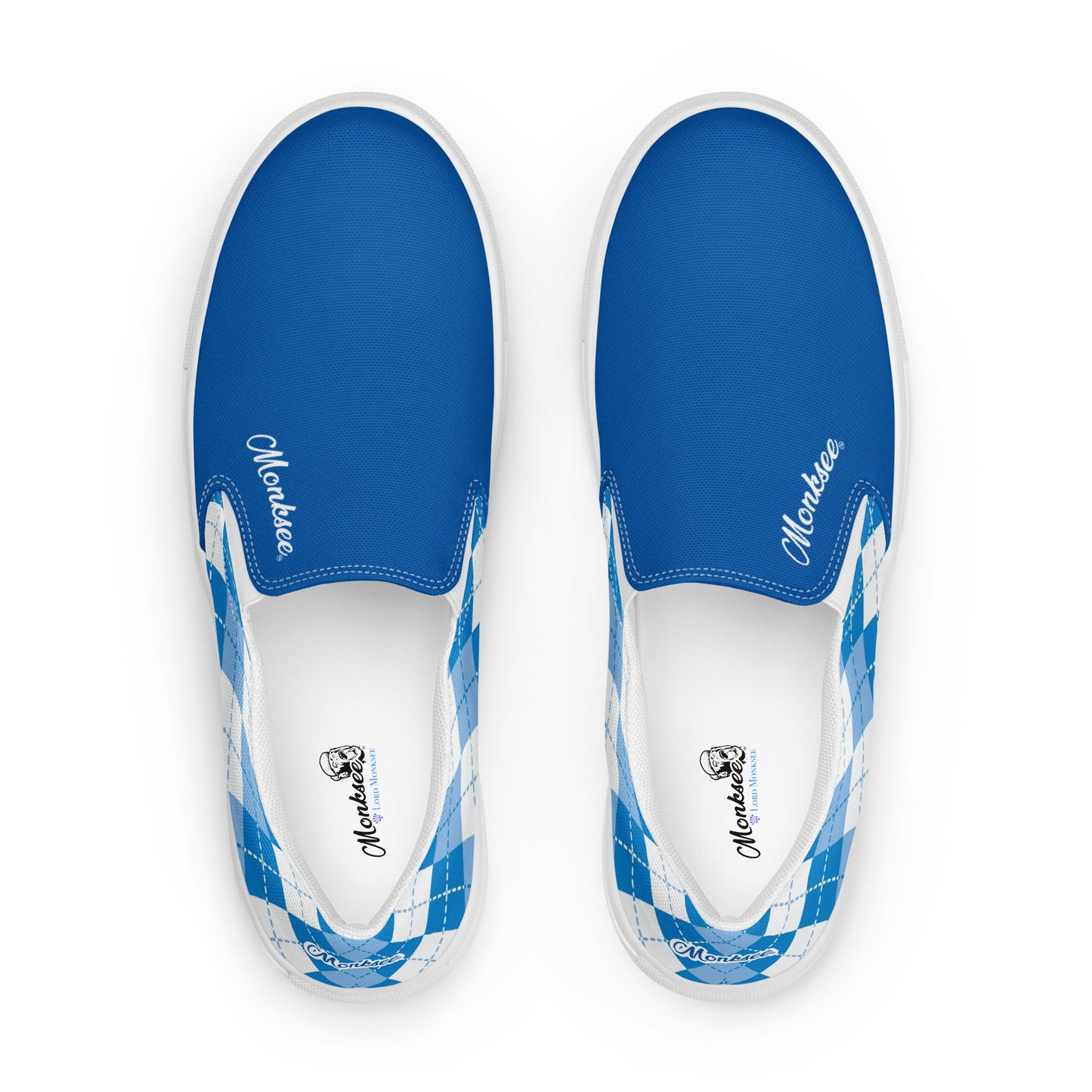Lord Monksee - Argyle Men's shoe (blue).