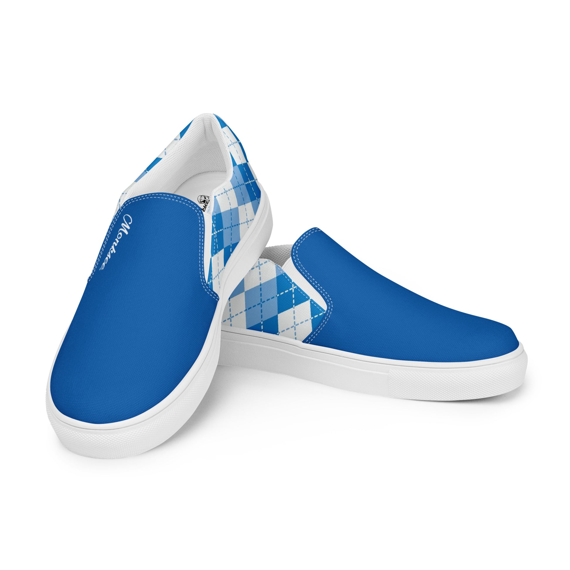 Lord Monksee - Argyle Men's shoe (blue).