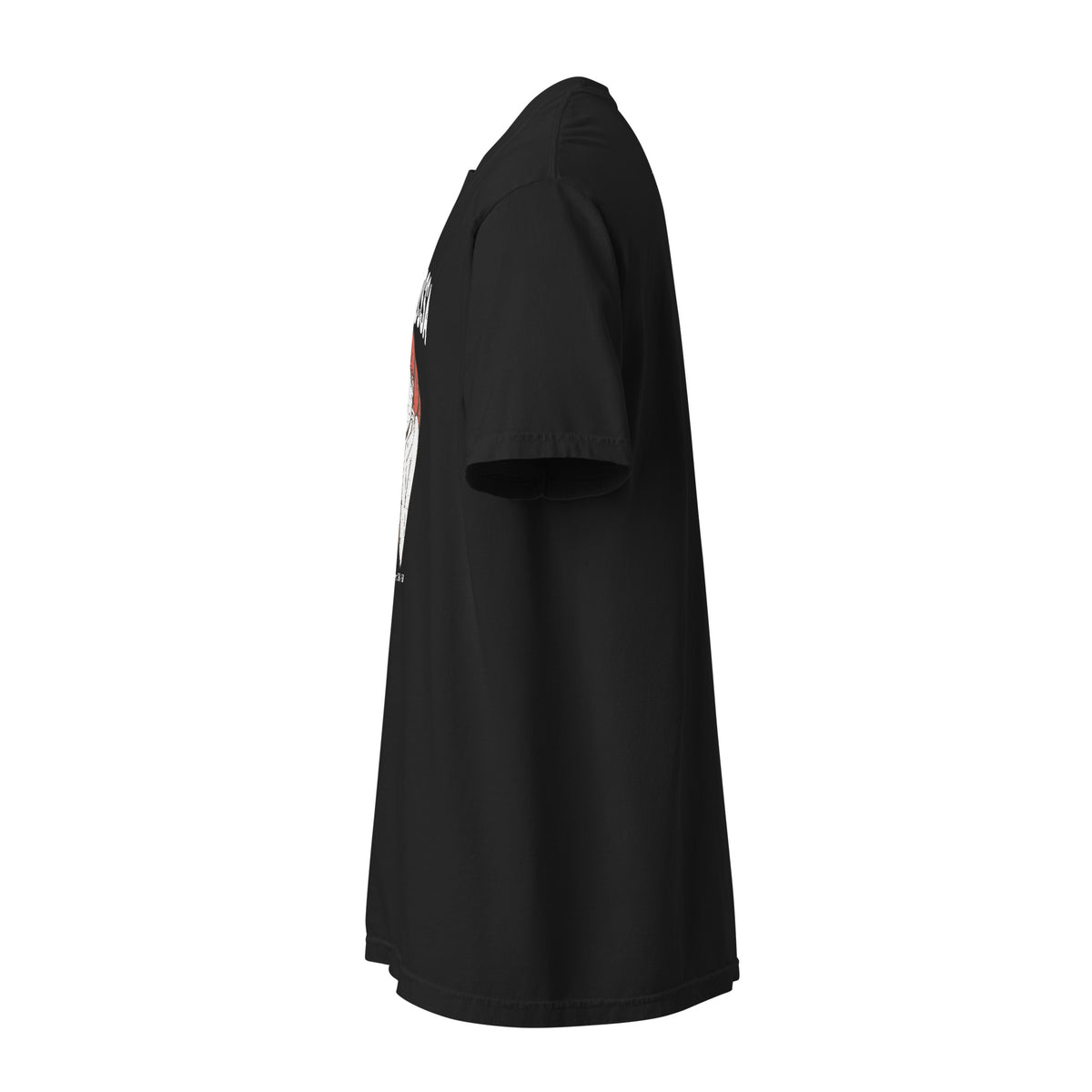Monksee Testarossa garment-dyed t-shirt in black, left side view