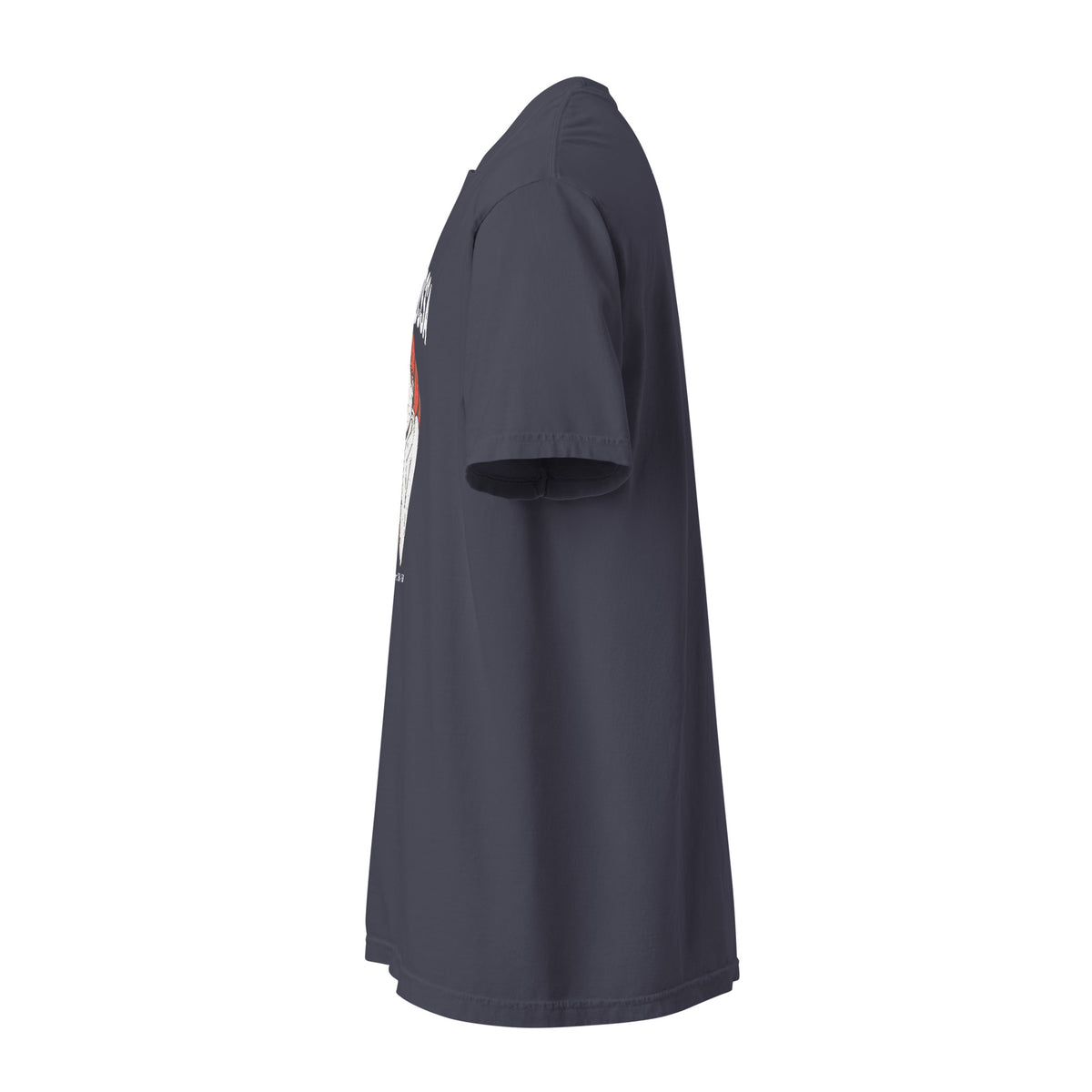 Monksee Testarossa garment-dyed t-shirt in navy, left side view