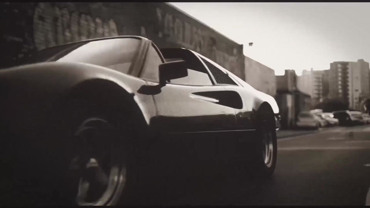 Monksee brand film: classic Porsche and a Monksee hoodie in black and white street style