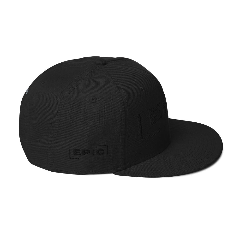 EPIC blackOUT Snapback cap.