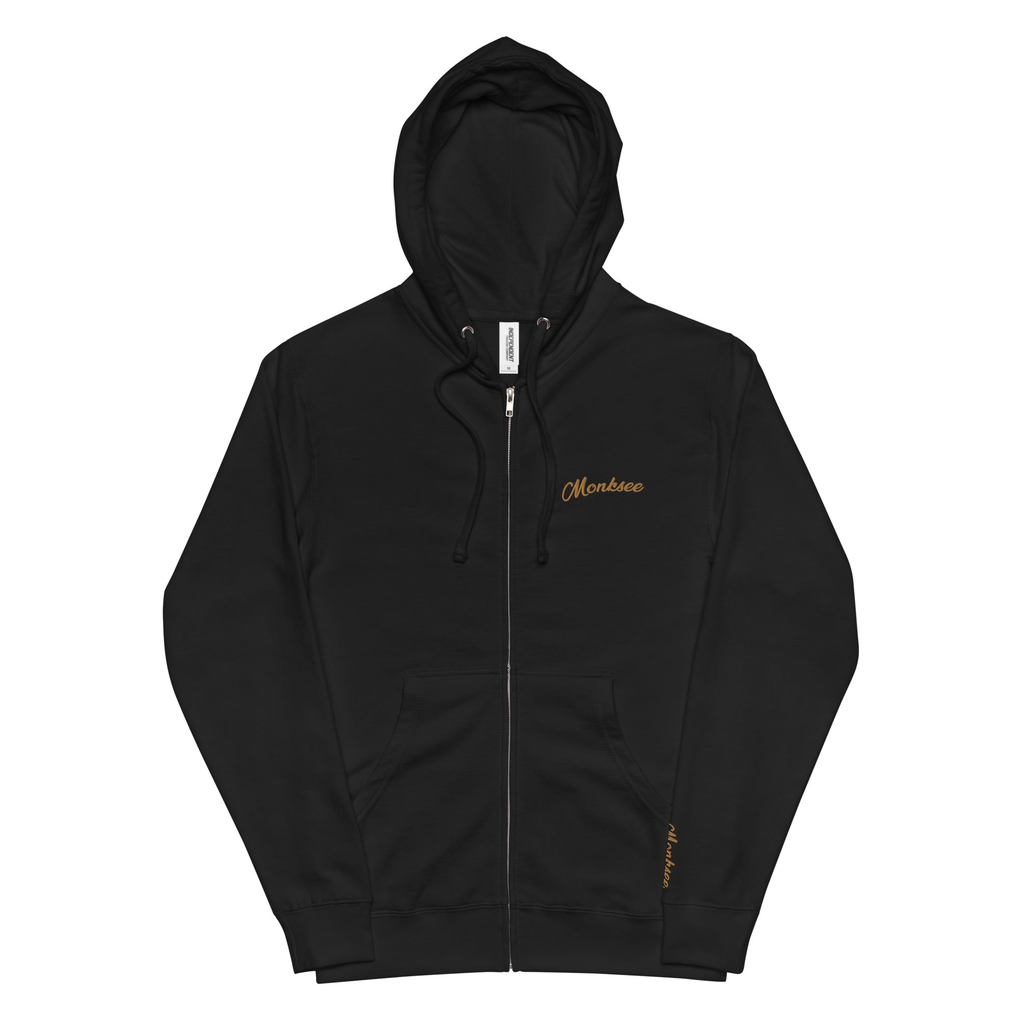 Gold Digger fleece zip up hoodie.