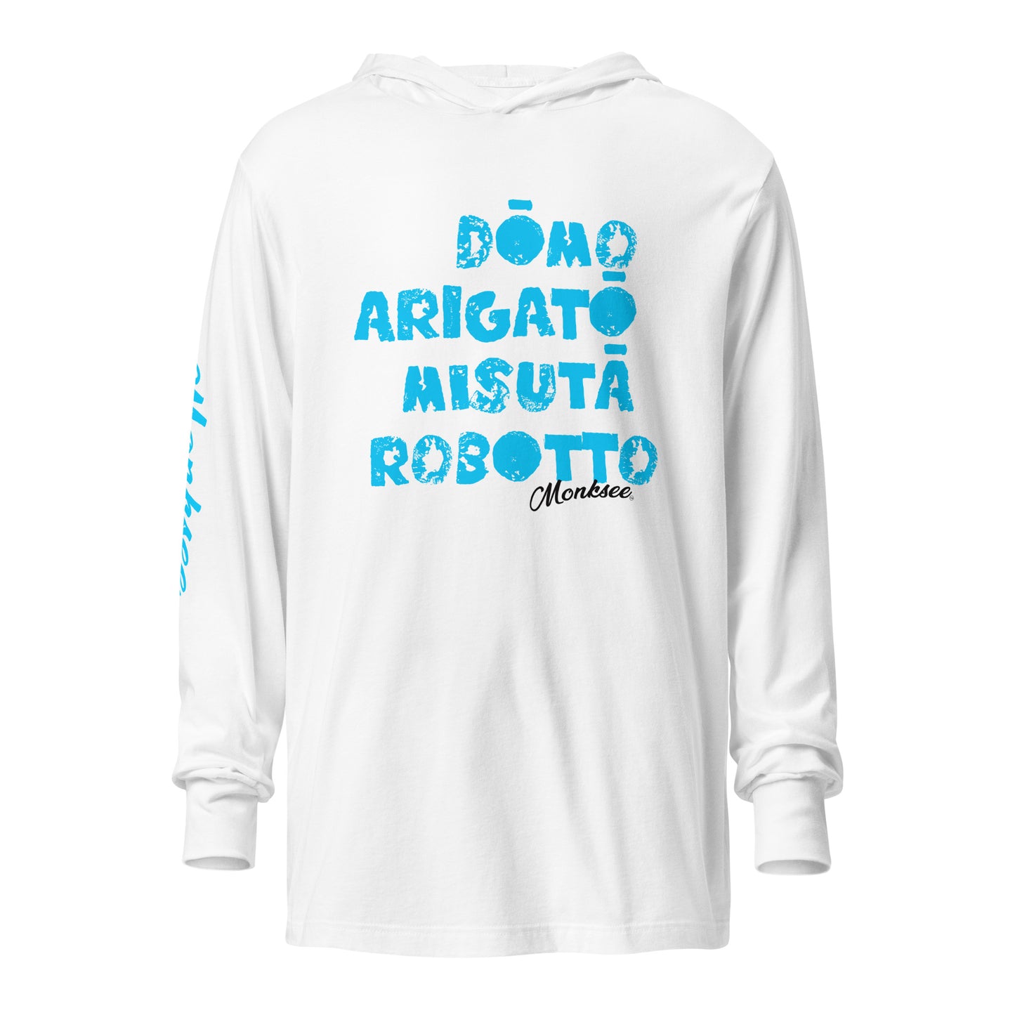 Mr Robotto Hooded long-sleeve tee