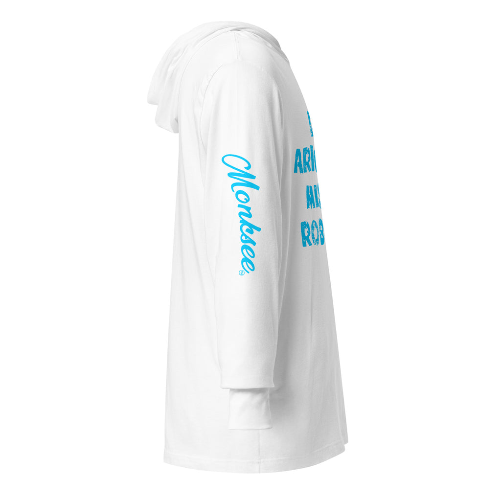 Monksee limited edition Mr Robotto hooded tee side view
