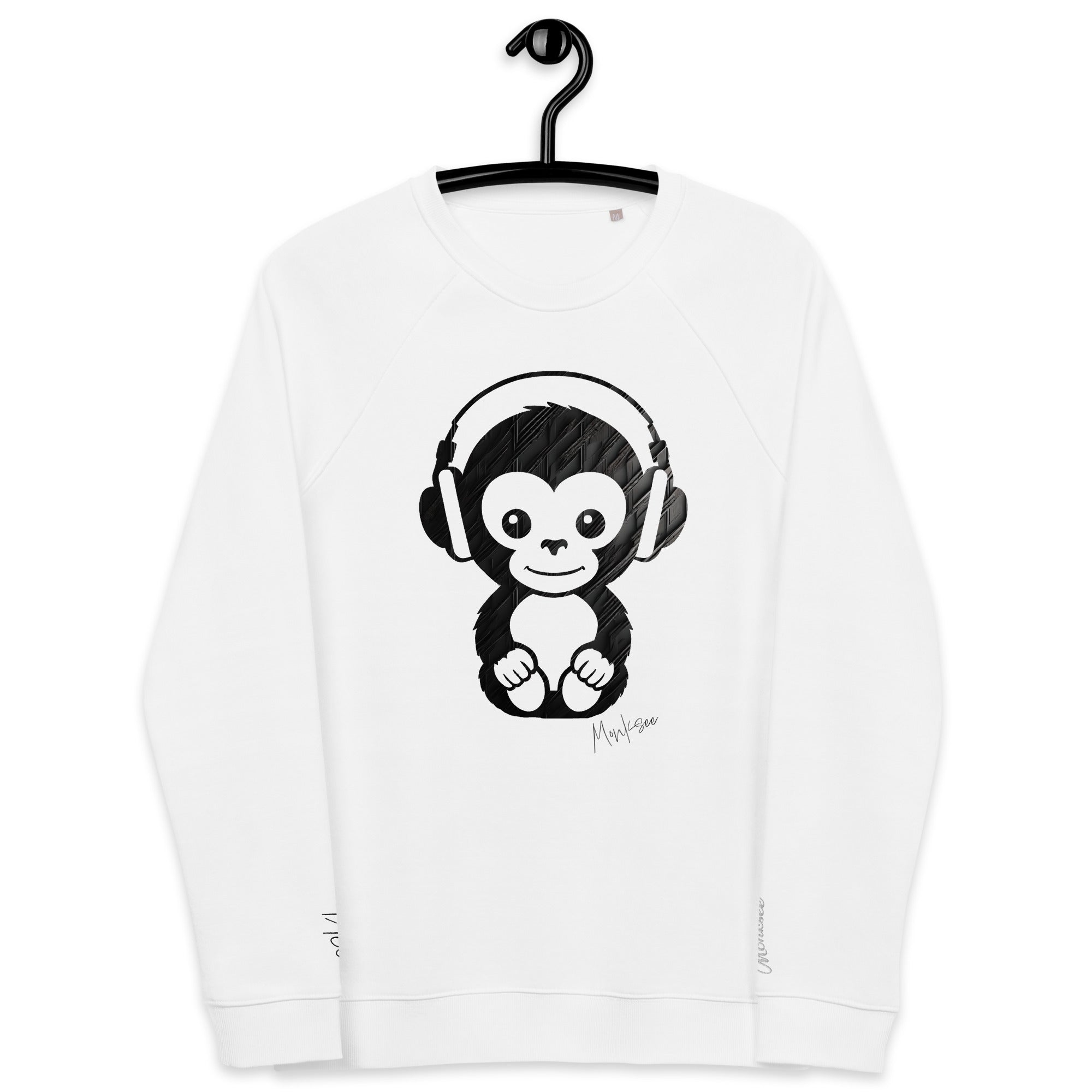 Baby Monksee organic raglan sweatshirt