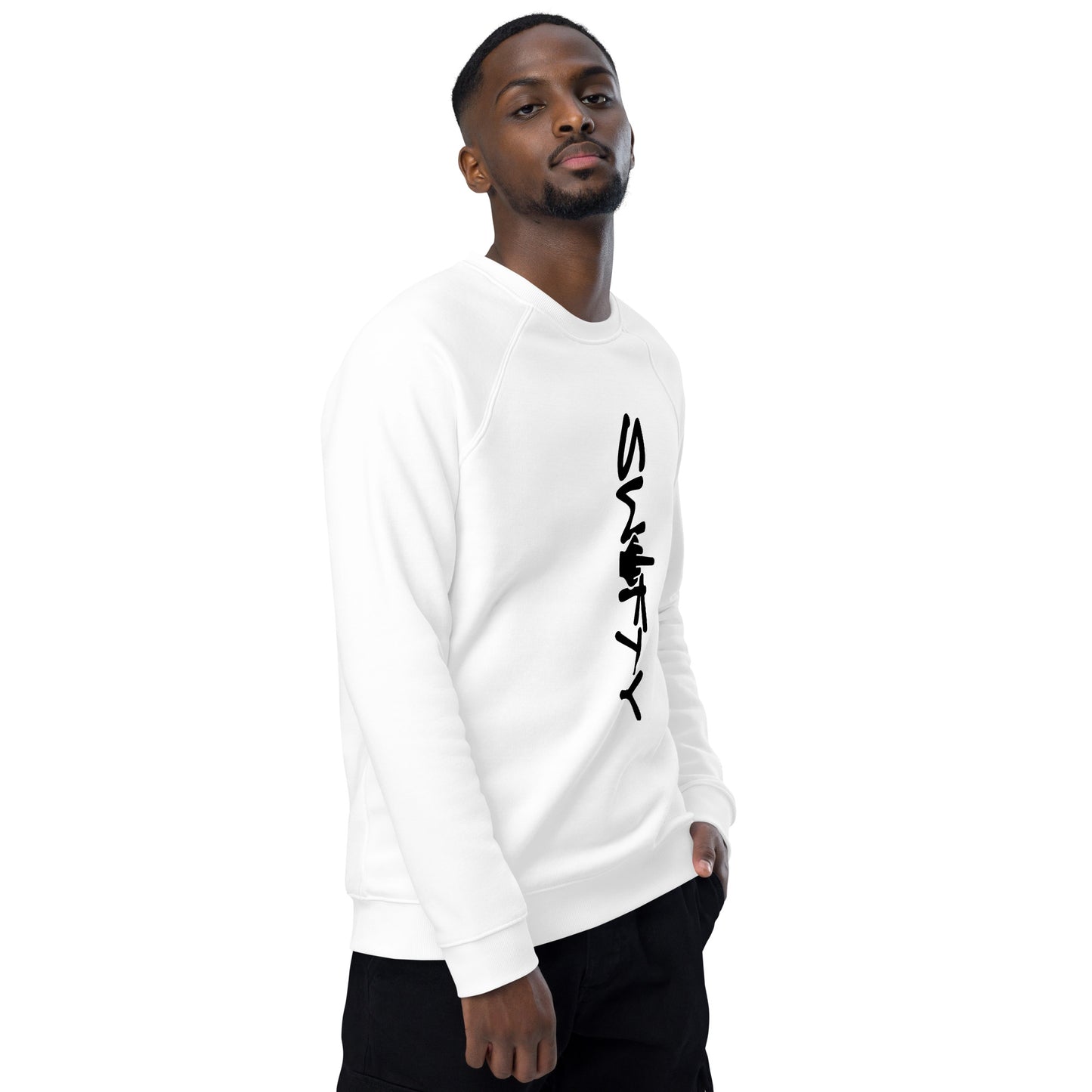 Swifty Blackout organic raglan sweatshirt