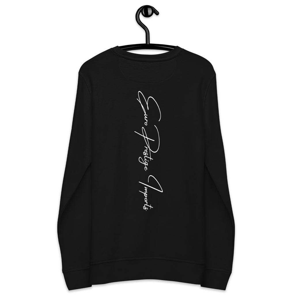 EPIC blackOUT Embroidered organic sweatshirt.